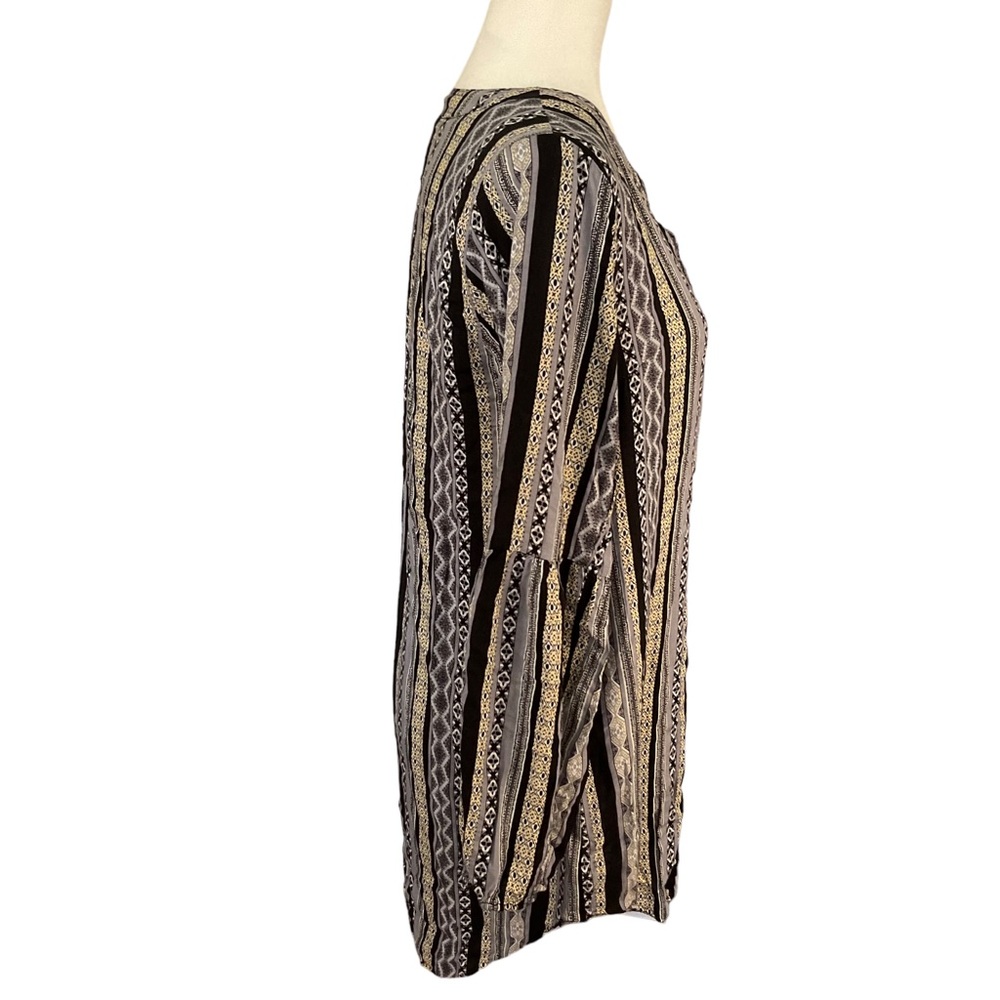 Umgee Aztec Boho Print Peasant Tunic Top Size M - image 4